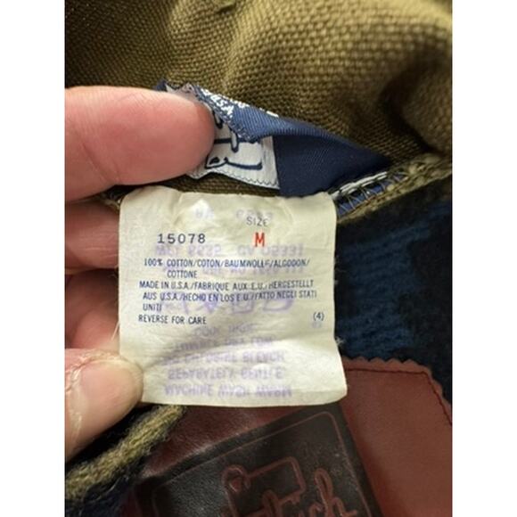 "Woolrich" VNTG Aztec Wool Lined Trench Barn Chore Horses 1883 1923 Coat SZ M - Picture 5 of 16